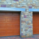 2 x Golden Oak Georgian Sectional doors